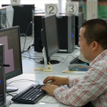 競技の様子①
